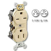 Leviton 5292 Back and Side Wired Dual Voltage Duplex Receptacle